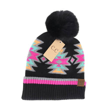 Load image into Gallery viewer, C.C Southwestern Pom Beanie