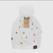 Load image into Gallery viewer, C.C Star Studded Pom Beanie