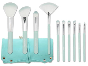 10pc Brush Set with Pouch MINT