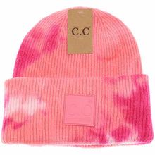Load image into Gallery viewer, C.C Tie Dye Beanie with Rubber Patch