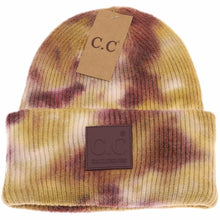 Load image into Gallery viewer, C.C Tie Dye Beanie with Rubber Patch
